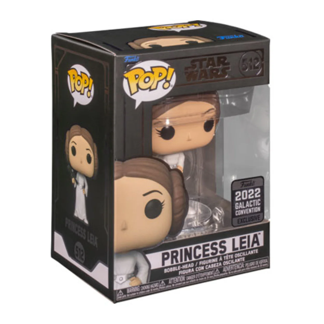 2022 Galactic Convention Star Wars Princess Leia Pop! Vinyl - Image 3
