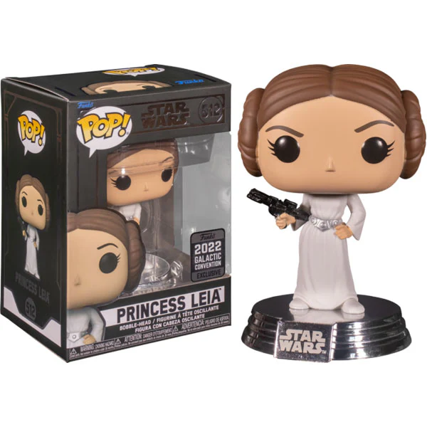 2022 Galactic Convention Star Wars Princess Leia Pop! Vinyl - Image 4