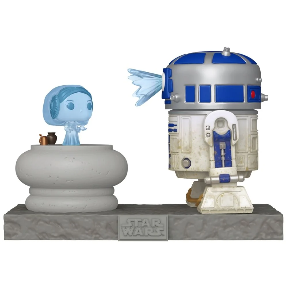 Star Wars - R2-D2 & Princess Leia Hologram Deluxe Pop!