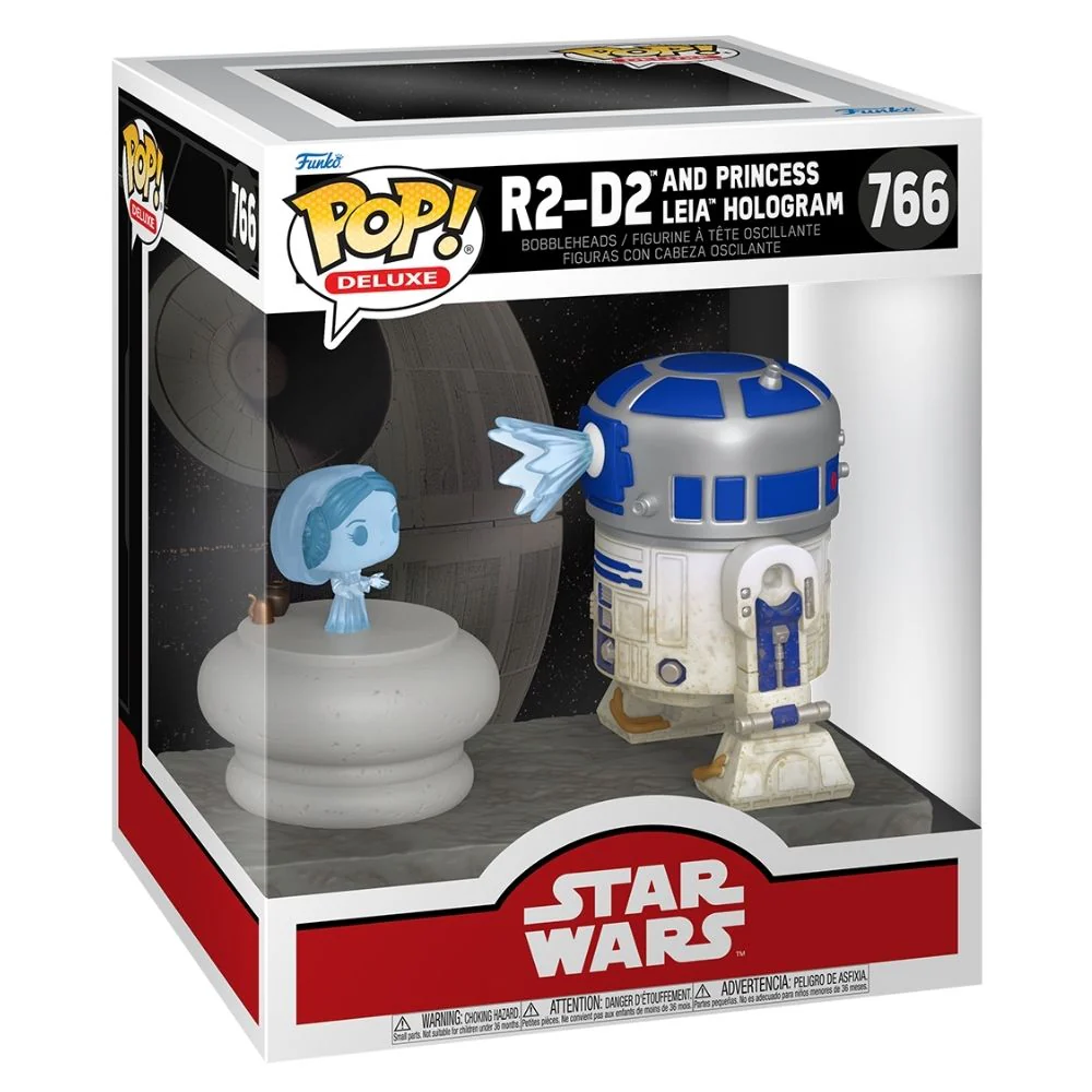 Star Wars - R2-D2 & Princess Leia Hologram Deluxe Pop! - Image 2