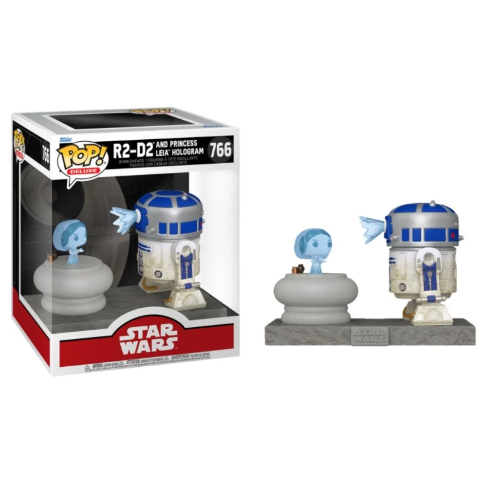 Star Wars - R2-D2 & Princess Leia Hologram Deluxe Pop! - Image 3