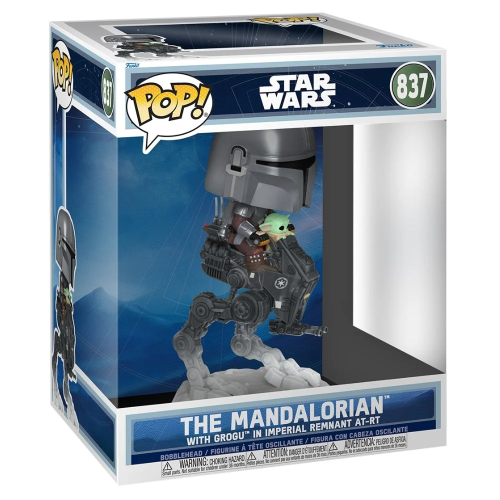 Star Wars: The Mandalorian & Grogu (2026) - The Mandalorian with Grogu in Imperial Remnant AT-RT Deluxe Pop! Ride - Image 2