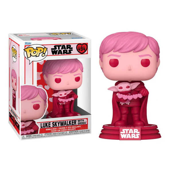 Star Wars: The Mandalorian - Luke & Grogu Valentine Pop! Vinyl - Image 3