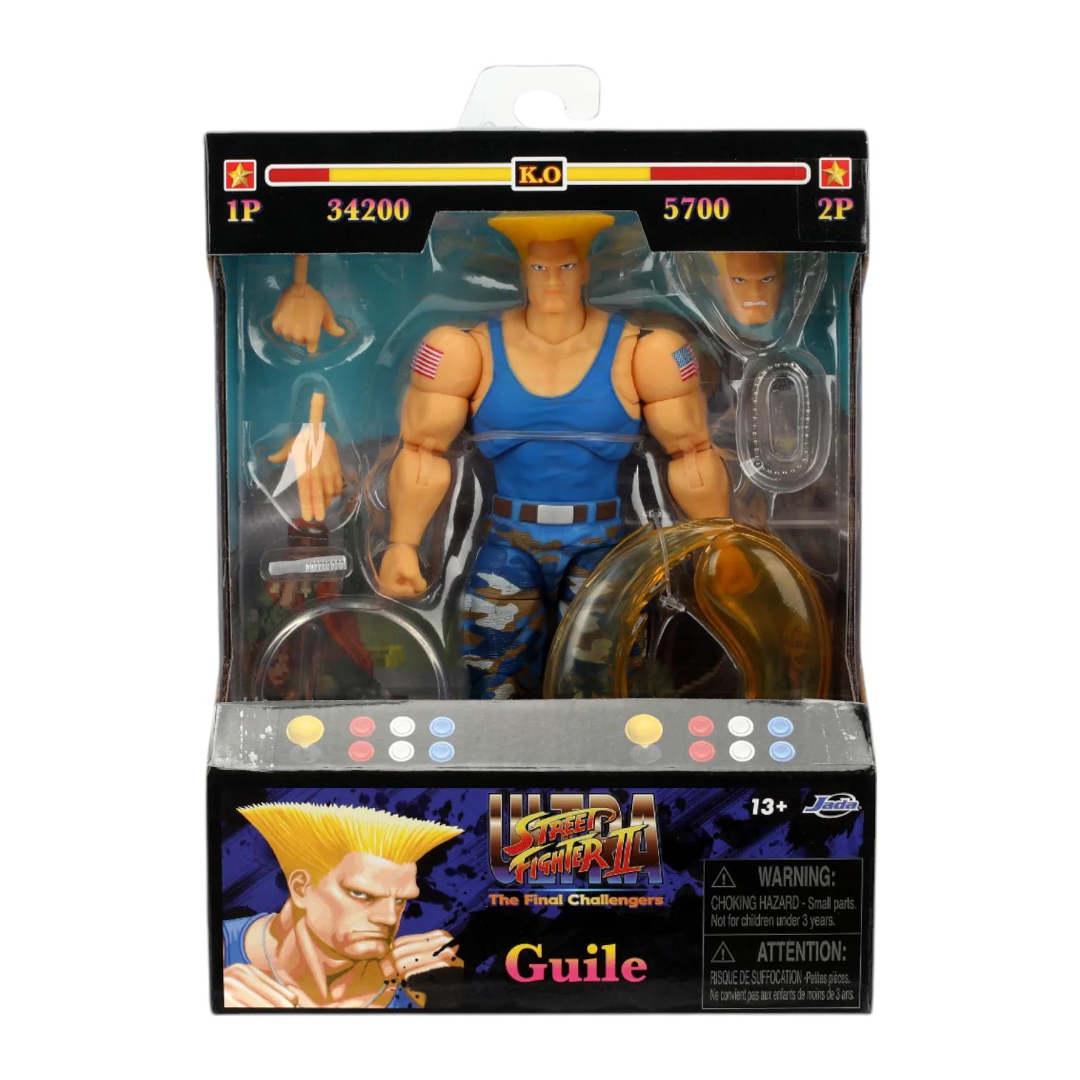 Street Fighter II - Guile (Player 2) 6 Inch Figure - Image 9