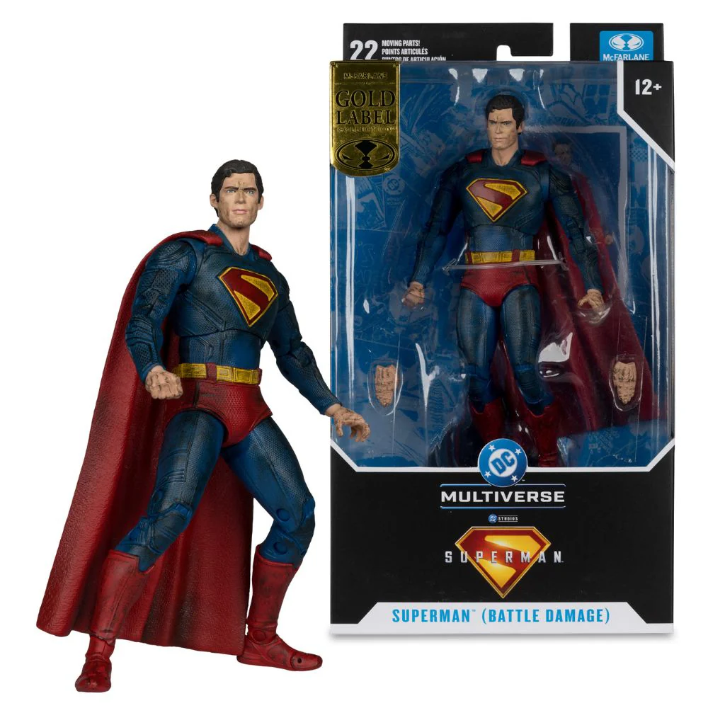 Superman (2025) - Superman (Battle Damage) Gold Label 7 Inch Figure - Image 6