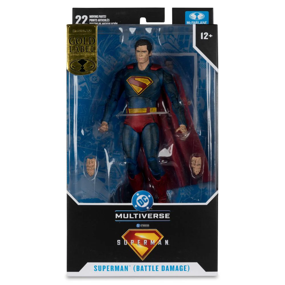 Superman (2025) - Superman (Battle Damage) Gold Label 7 Inch Figure - Image 7