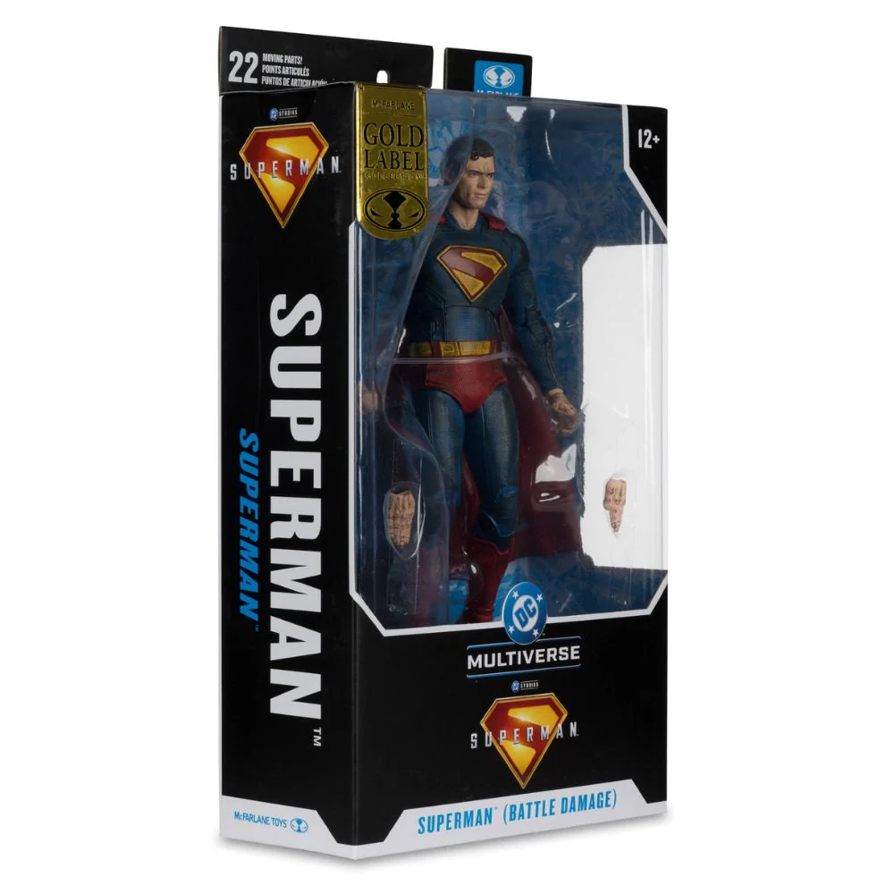 Superman (2025) - Superman (Battle Damage) Gold Label 7 Inch Figure - Image 8