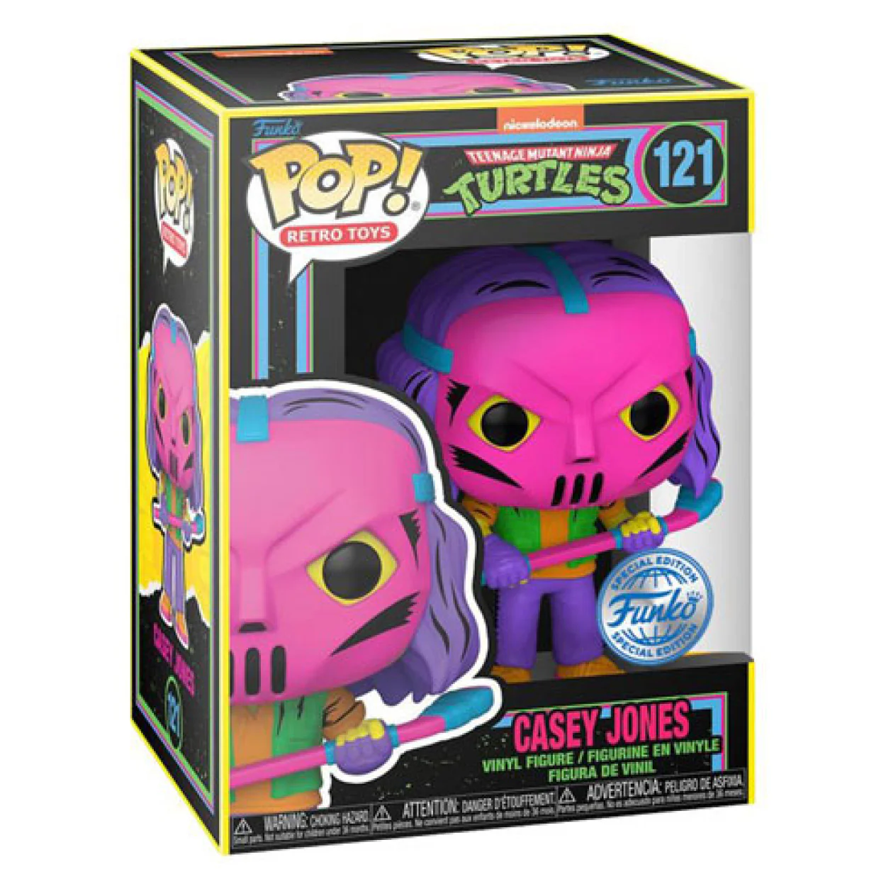 Teenage Mutant Ninja Turtles (Comic) - Casey Jones US Exclusive Blacklight Pop! Vinyl - Image 2