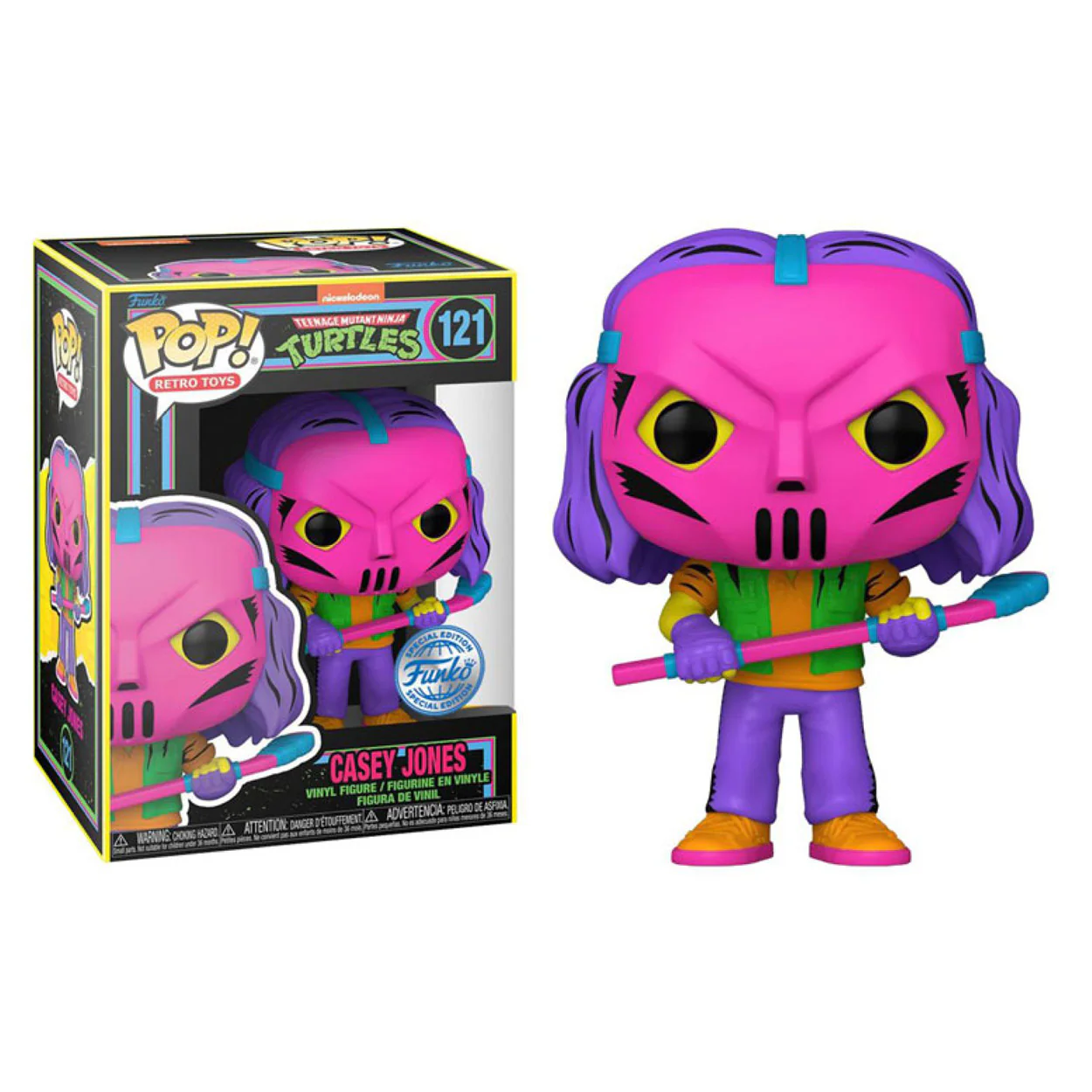 Teenage Mutant Ninja Turtles (Comic) - Casey Jones US Exclusive Blacklight Pop! Vinyl - Image 3