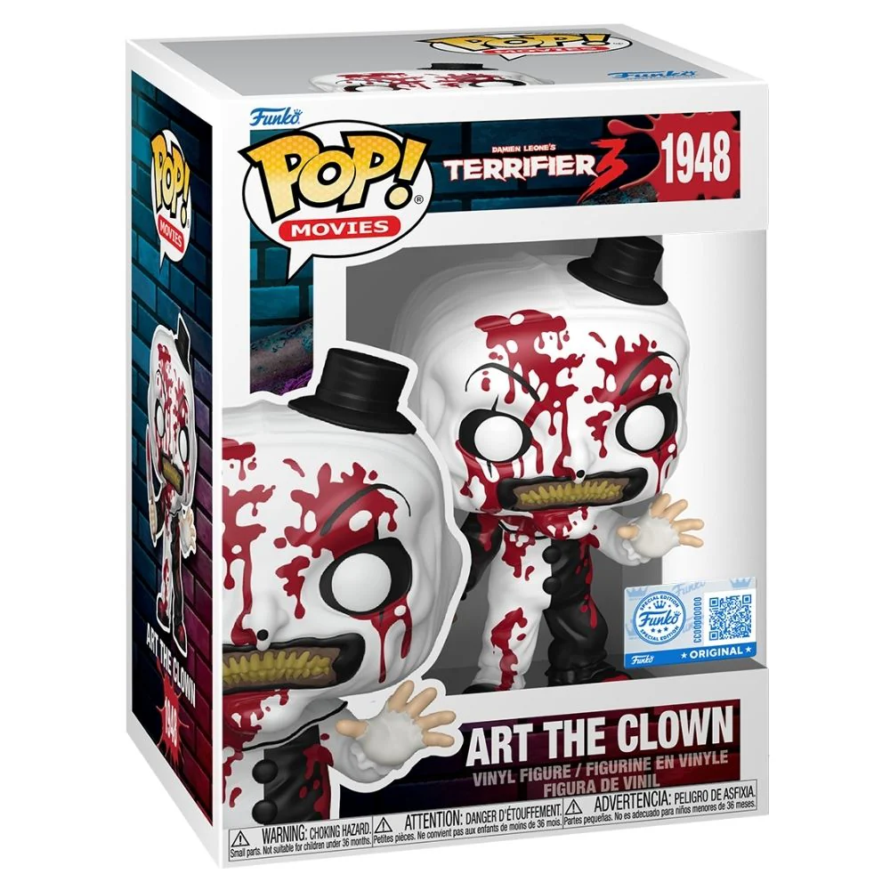 Terrifier 3 (1948) - Art the Clown with Knife Bloody US Exclusive Pop! Vinyl - Image 2