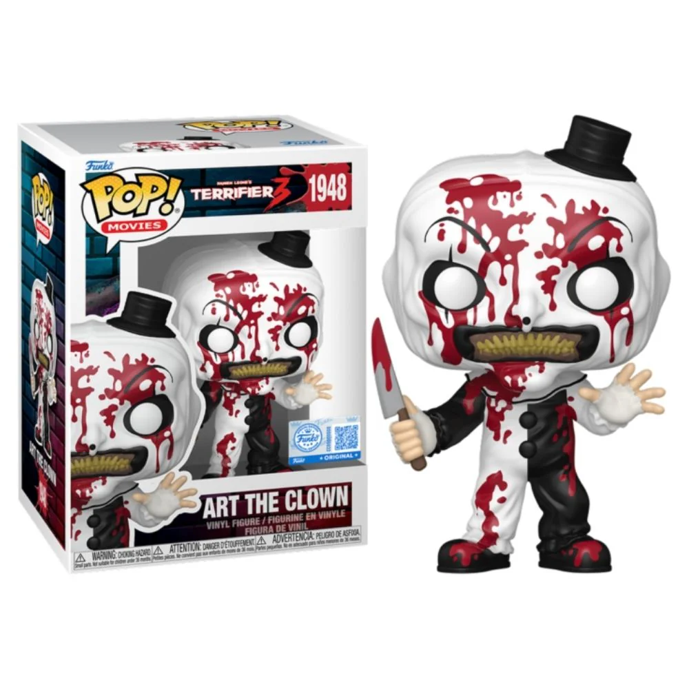 Terrifier 3 (1948) - Art the Clown with Knife Bloody US Exclusive Pop! Vinyl - Image 3