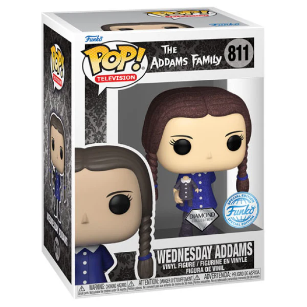 The Addams Family (1964) - Wednesday Diamond Glitter US Exclusive Pop! Vinyl - Image 2