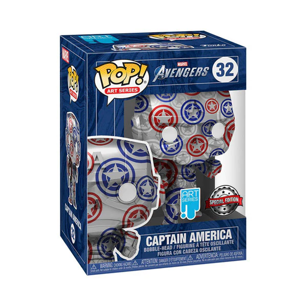 The Falcon and the Winter Soldier - Captain America Patriotic (Artist) US Exclusive Pop! with Protector - Image 2