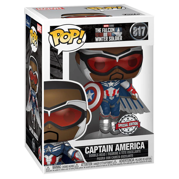 The Falcon and the Winter Soldier - Captain America Flying US Exclusive Pop! Vinyl - Image 2