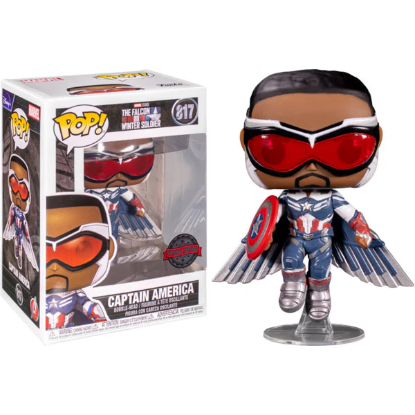 The Falcon and the Winter Soldier - Captain America Flying US Exclusive Pop! Vinyl - Image 3