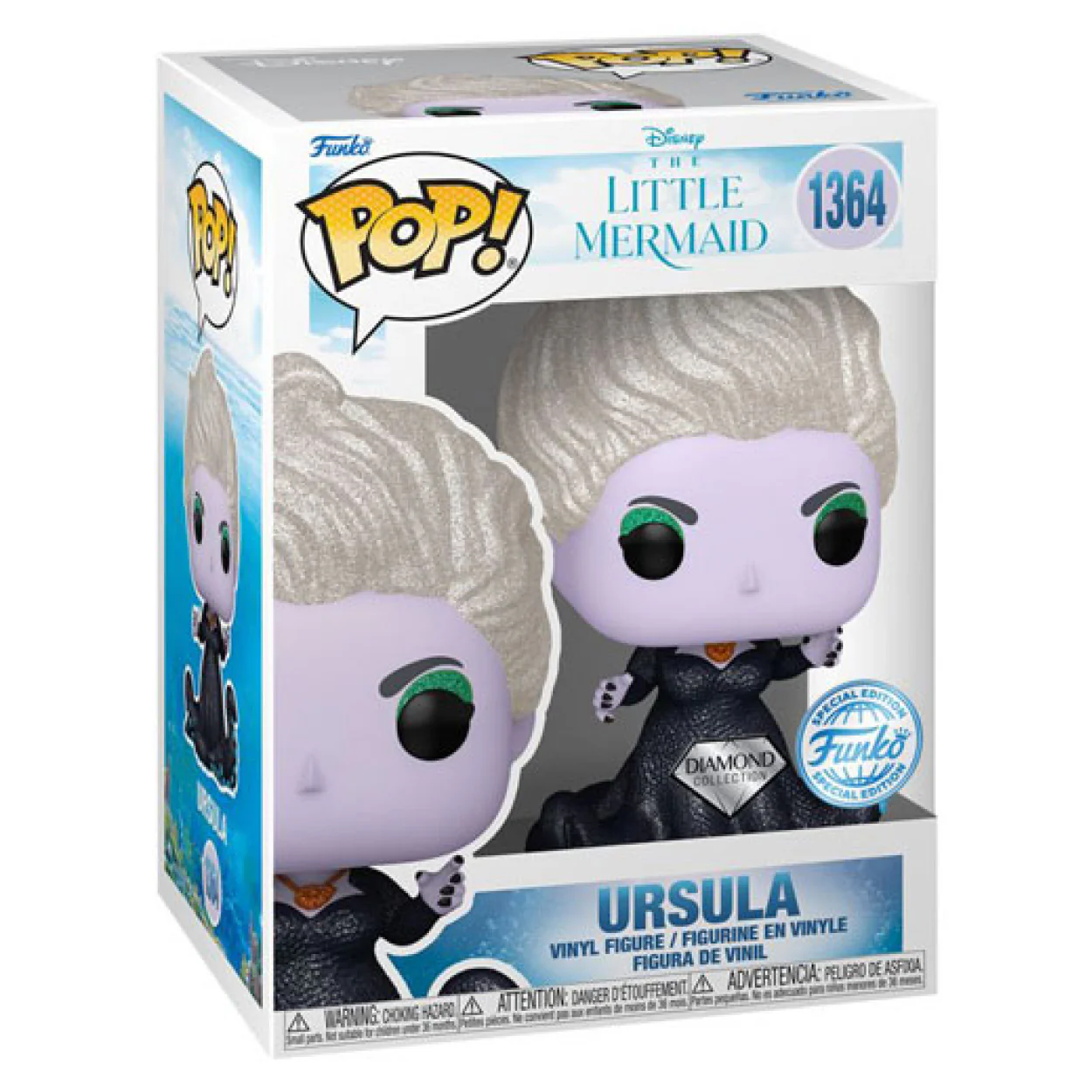 The Little Mermaid (2023) - Ursula US Exclusive Diamond Glitter Pop! Vinyl - Image 2