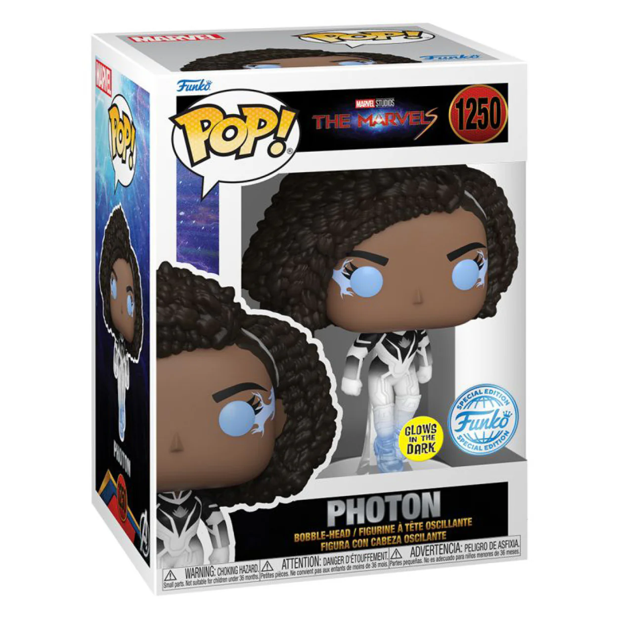 The Marvels (2023) - Photon US Exclusive Glow Pop! Vinyl - Image 3