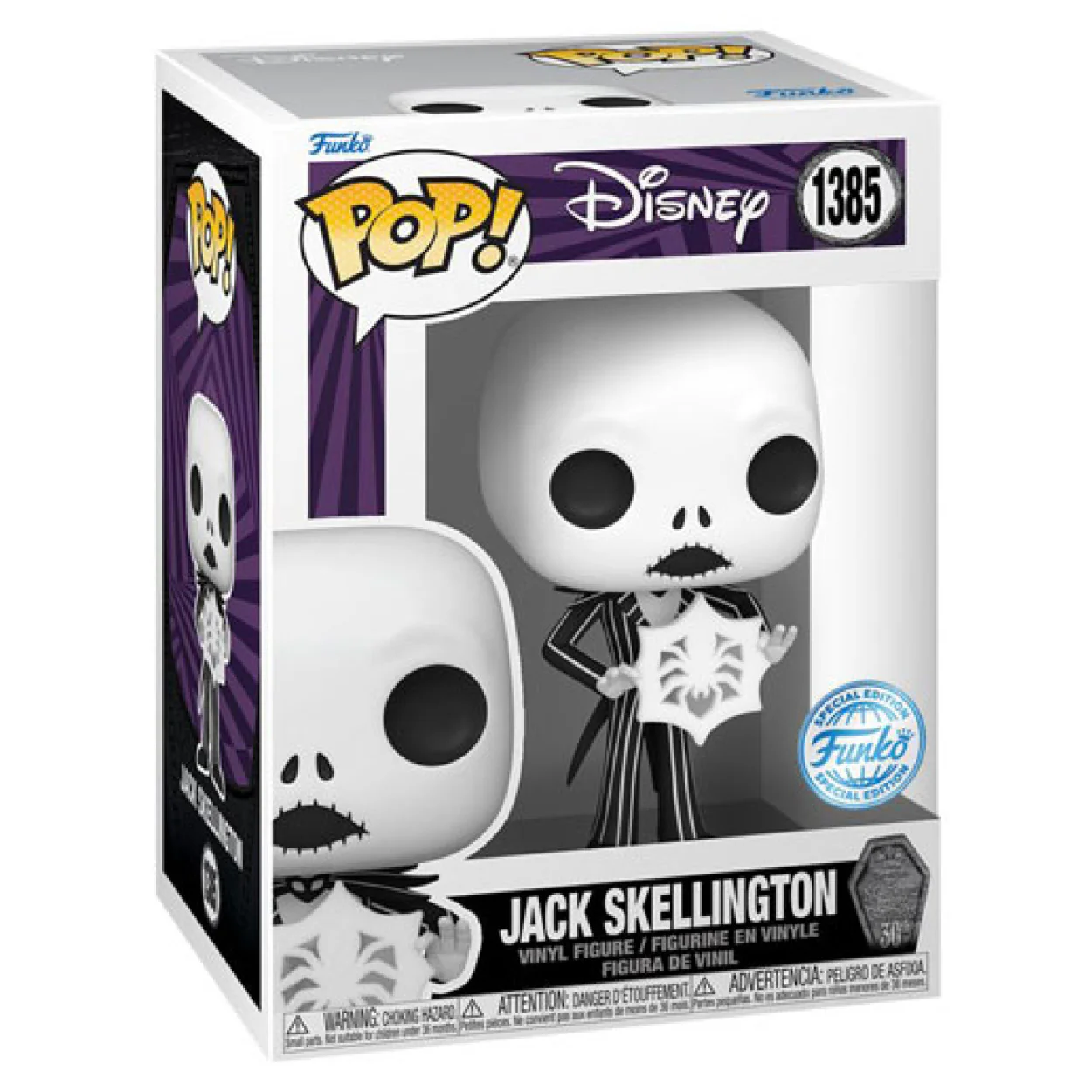 The Nightmare Before Christmas 30th Anniversary - Jack with Snowflake US Exclusive Pop! Vinyl - Image 2