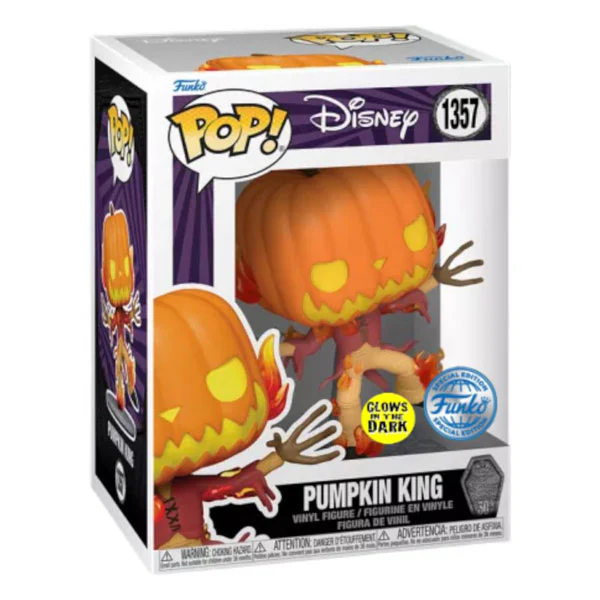 The Nightmare Before Christmas - Pumpkin King US Exclusive 30th Anniversary Glow Pop! Vinyl - Image 3