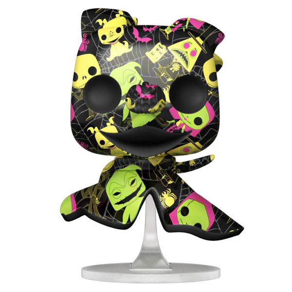 The Nightmare Before Christmas - Zero Black Light (Artist) US Exclusive Pop! Vinyl with Protector