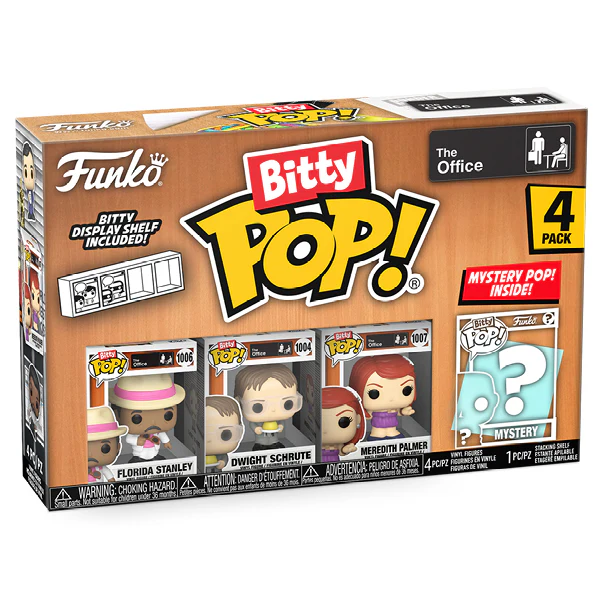 The Office - Florida, Dwight, Meredith & Mystery Bitty Pop! Vinyl 4 Pack - Image 2