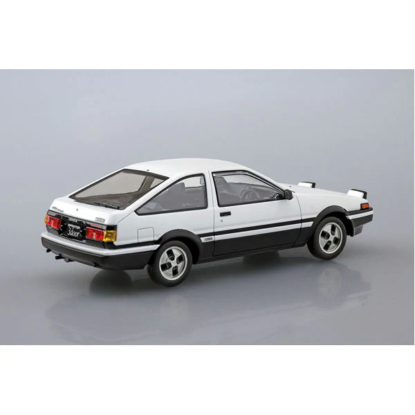 The Snap Kit Toyota Sprinter Trueno High-Tech Two-Tone White and Black Model Kit - Image 3