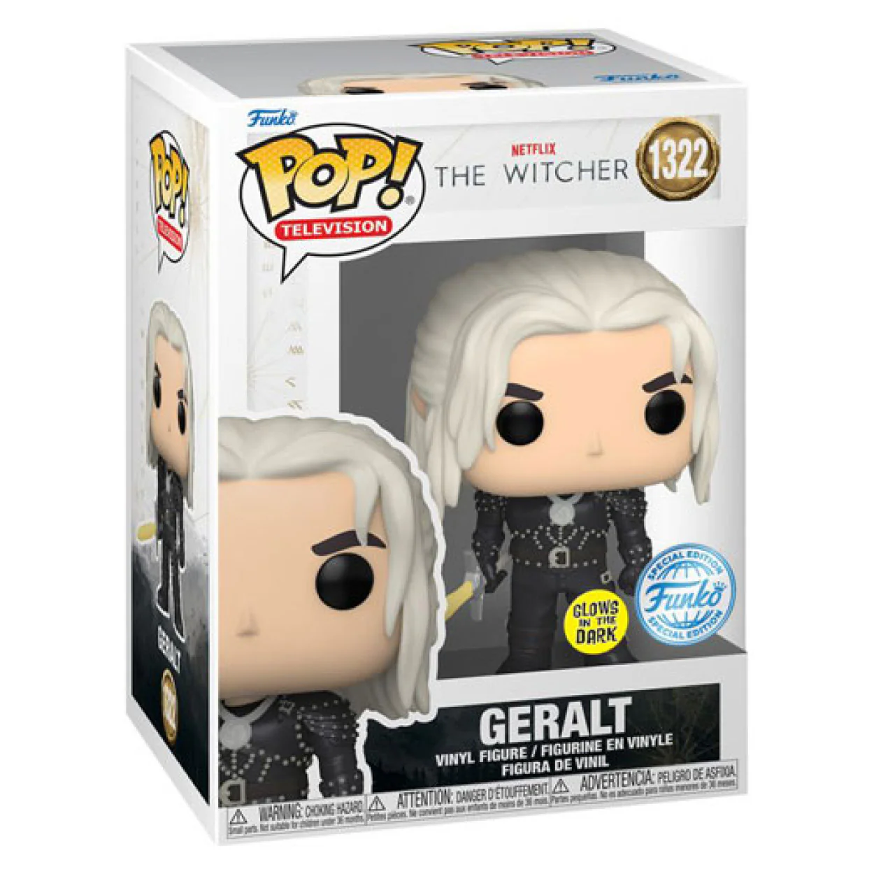 The Witcher (TV) - Geralt with sword US Exclusive Glow Pop! Vinyl - Image 3