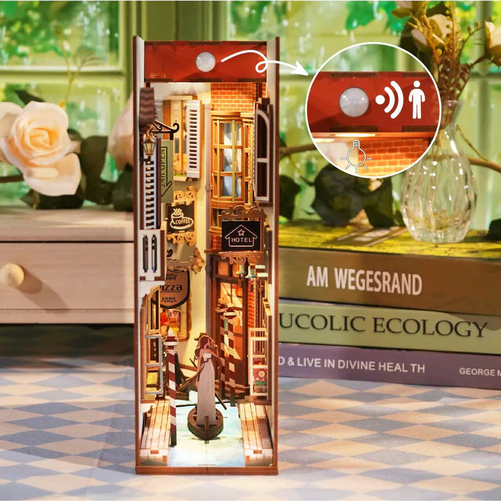 Tonecheer Travel In Venice Book Nook Wooden Model Kit - Image 3