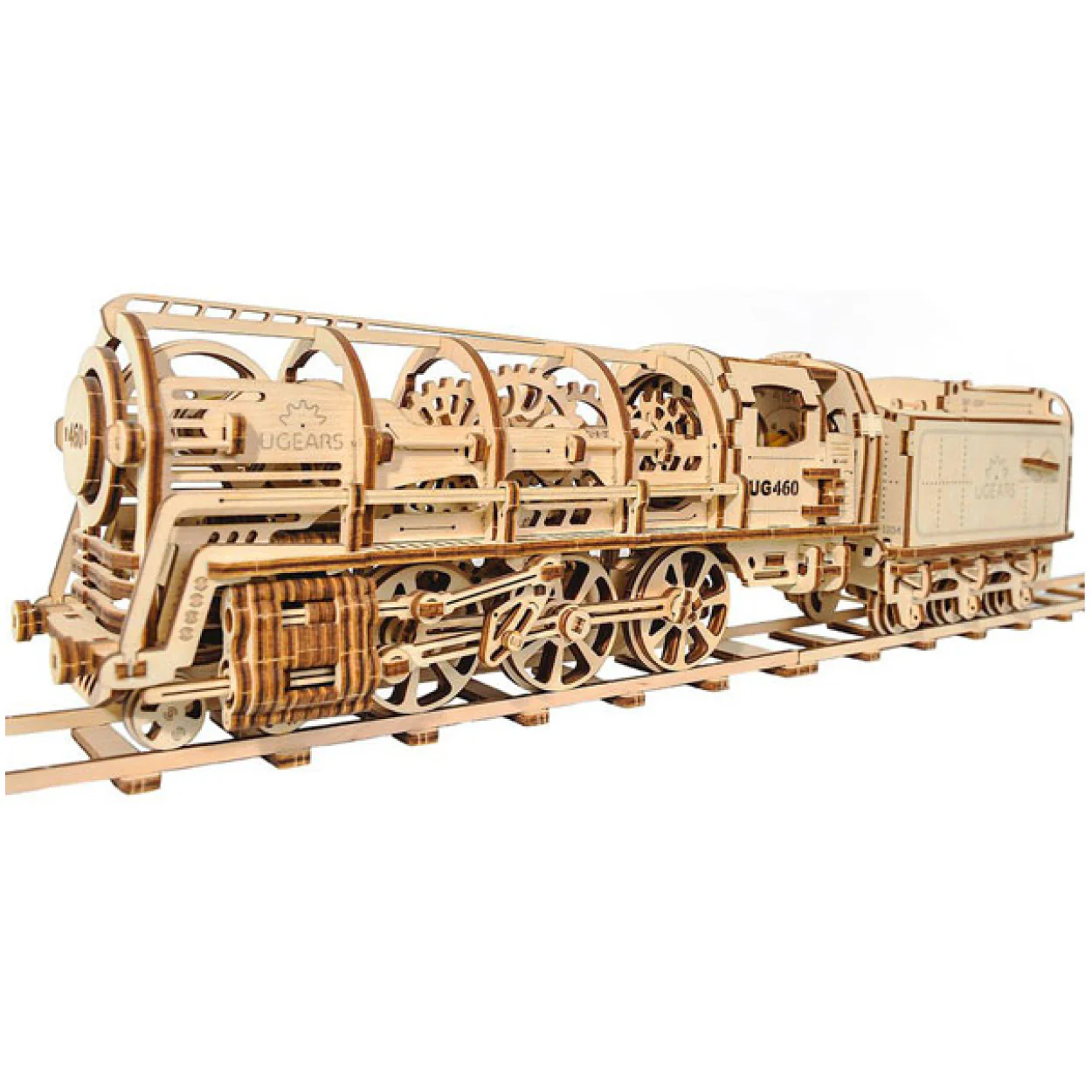 UGears 460 Steam Locomotive with Tender - Image 3