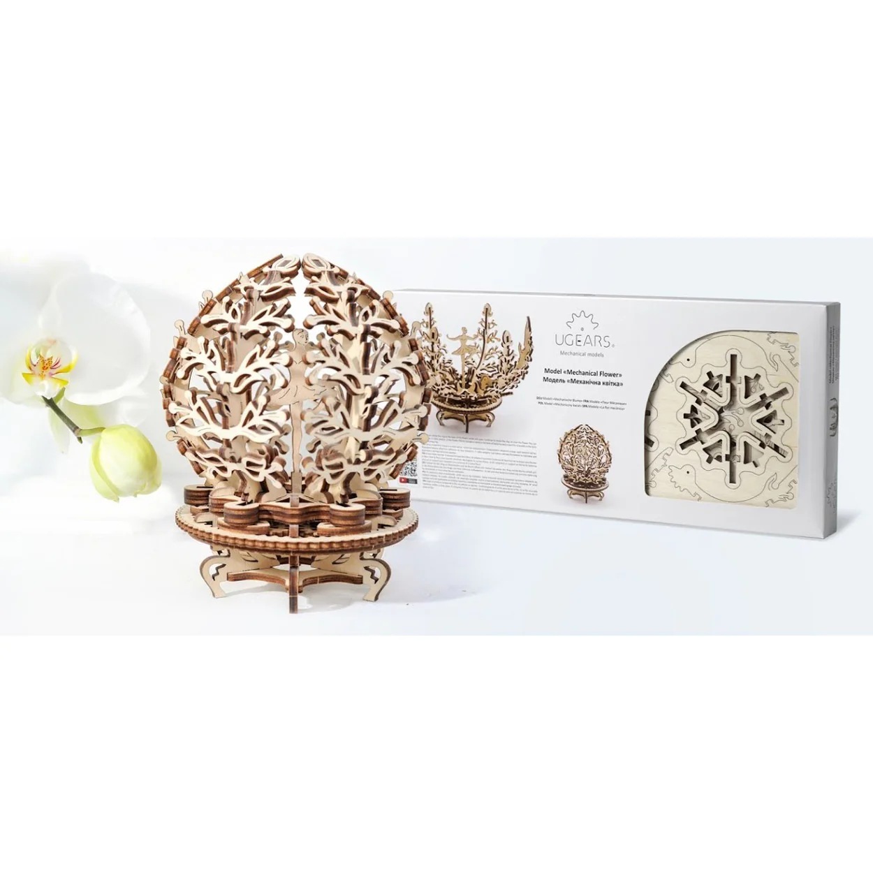 UGears Mechanical Flower - Image 6
