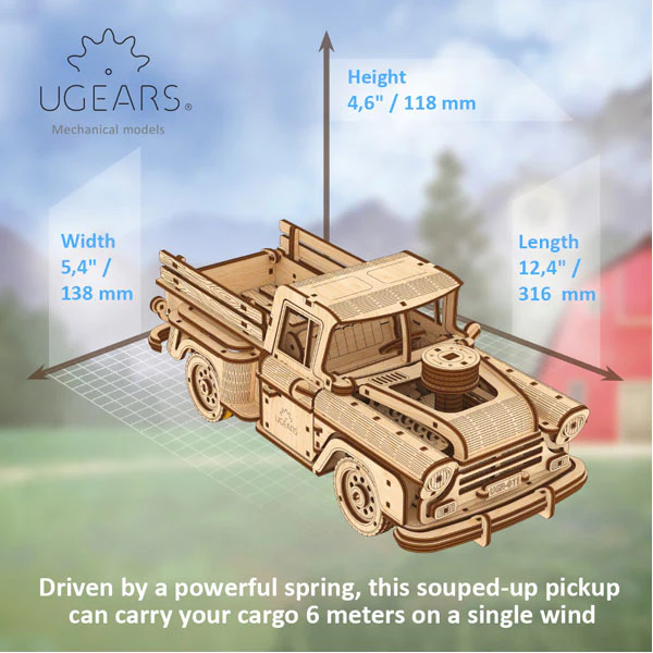 Ugears Pickup Lumberjack Truck - Image 9