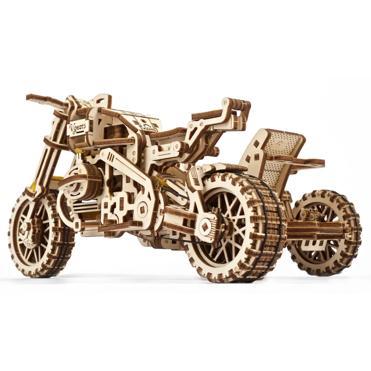 UGears Scrambler UGR-10 with Sidecar - Image 3