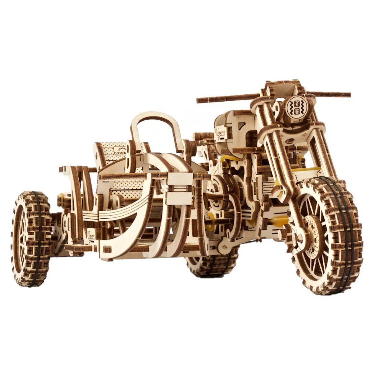 UGears Scrambler UGR-10 with Sidecar - Image 4