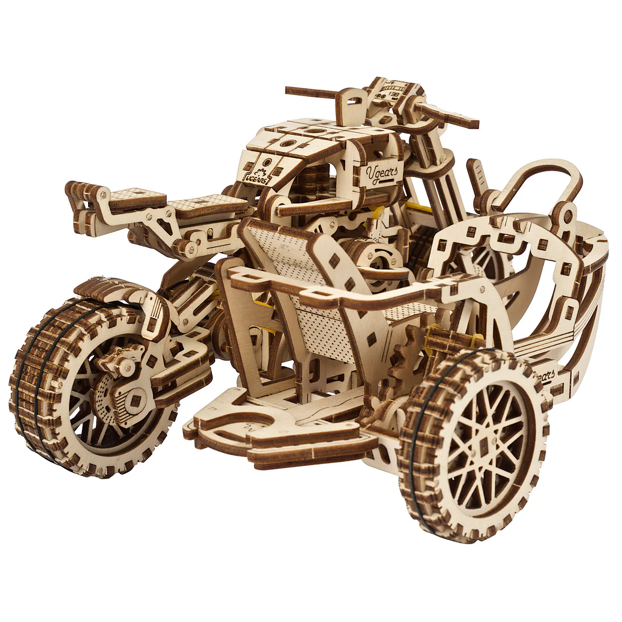UGears Scrambler UGR-10 with Sidecar - Image 6