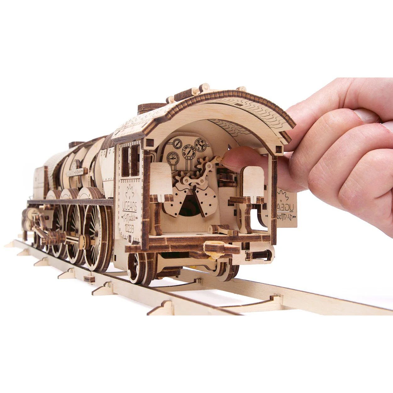 UGears V-Express Steam Train with Tender - Image 10