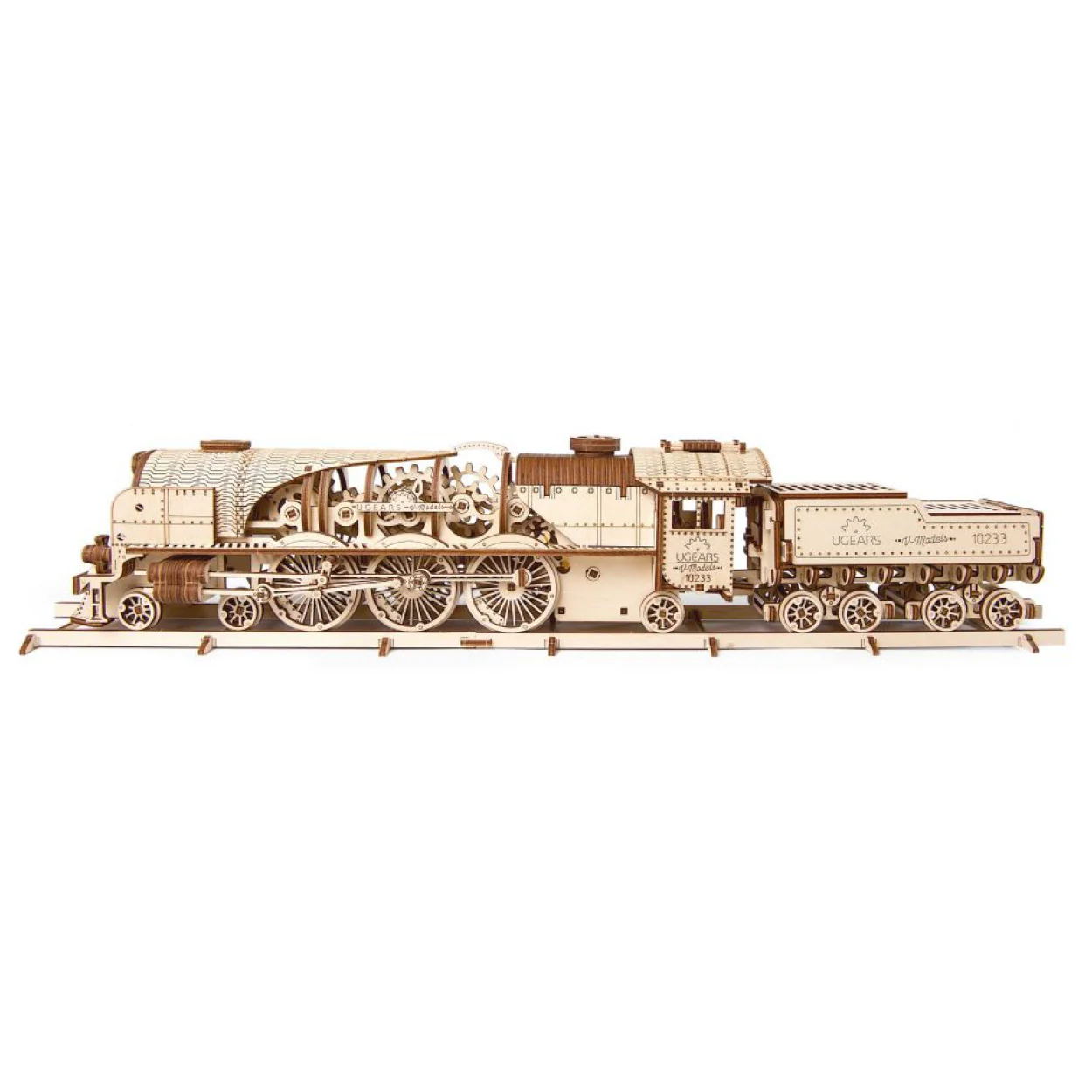 UGears V-Express Steam Train with Tender - Image 5