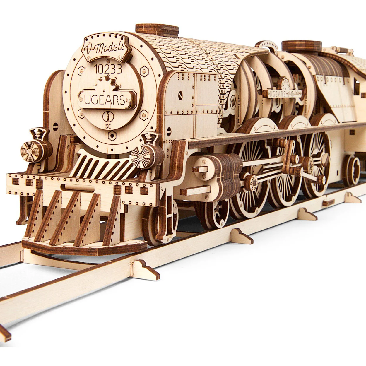 UGears V-Express Steam Train with Tender - Image 7