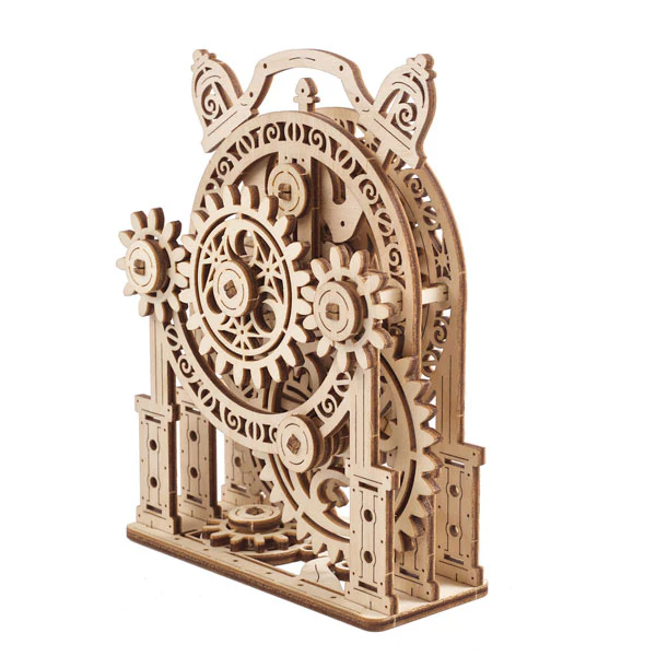 Ugears Vintage Alarm Clock - Image 3