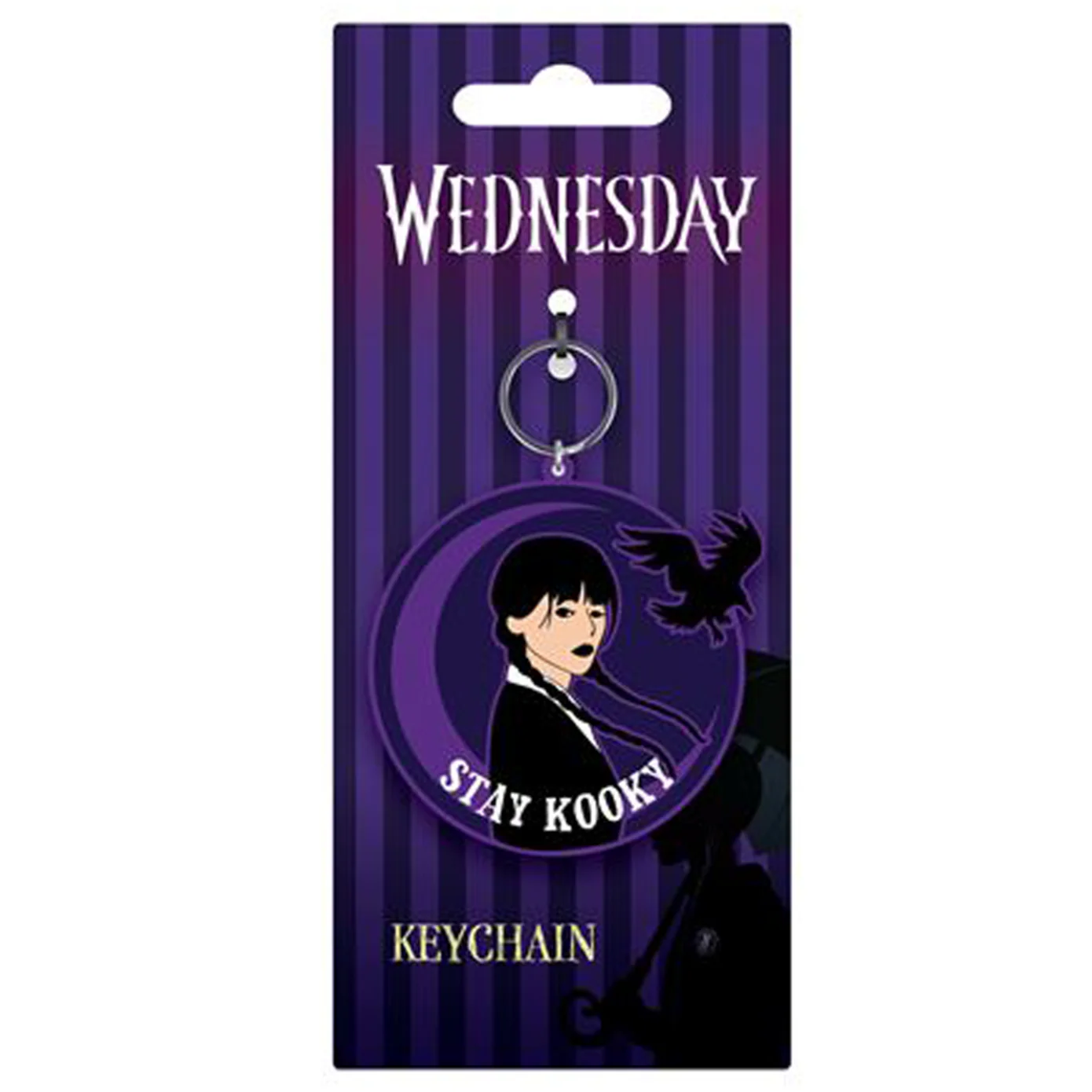 Wednesday - Stay Kooky PVC Keyring