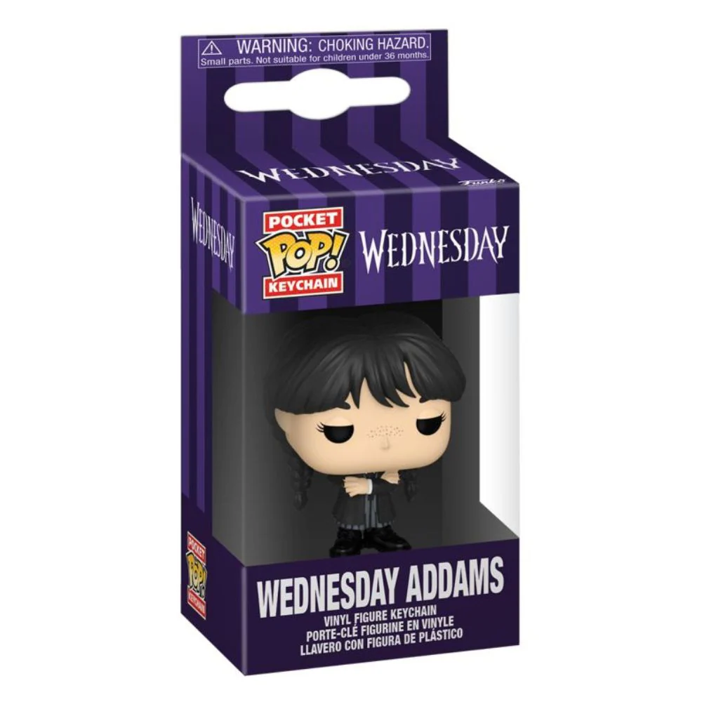 Wednesday (2022) - Wednesday Addams (Black Coat) Pocket Pop! Keychain - Image 2
