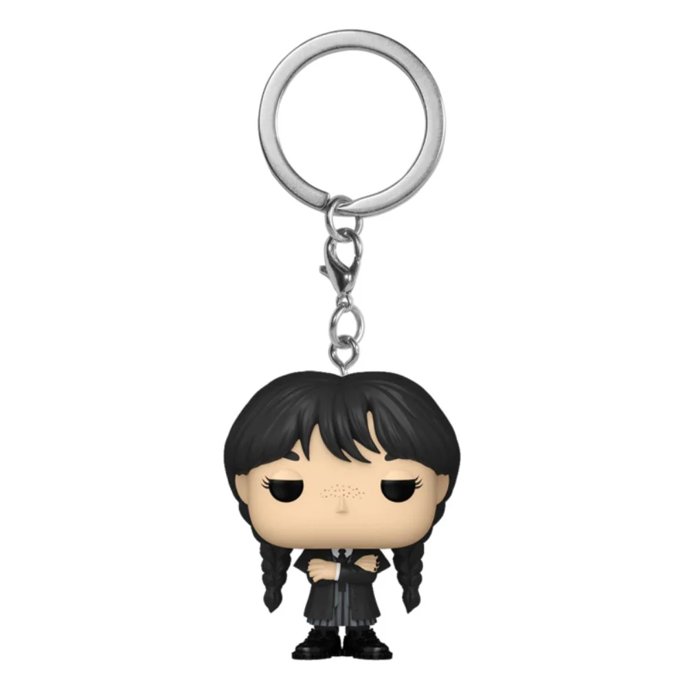 Wednesday (2022) - Wednesday Addams (Black Coat) Pocket Pop! Keychain - Image 3