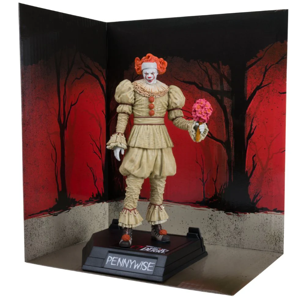 Welcome to Derry - Pennywise (Flashback) 6 Inch Movie Maniacs Figure - Image 3