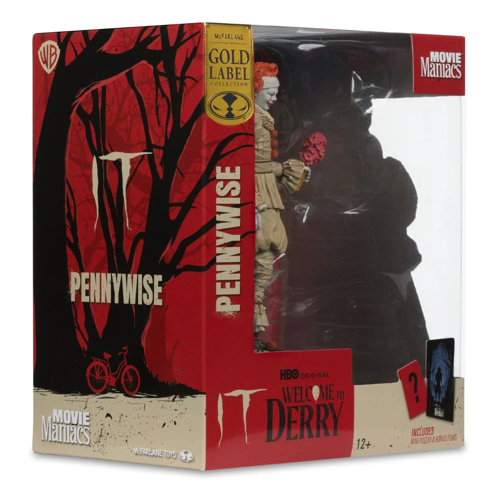 Welcome to Derry - Pennywise (Flashback) 6 Inch Movie Maniacs Figure - Image 8