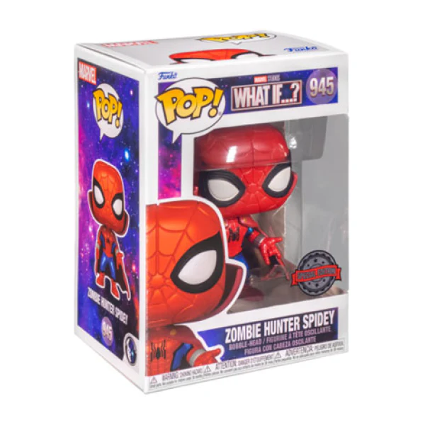 What If - Spider-Man Zombie Hunter Metallic US Exclusive Pop! Vinyl - Image 2