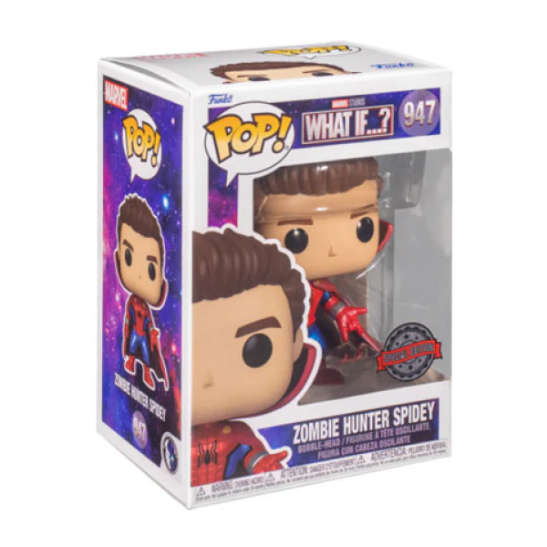 What If - Spider-Man Zombie Hunter Unmasked US Exclusive Pop! Vinyl - Image 2