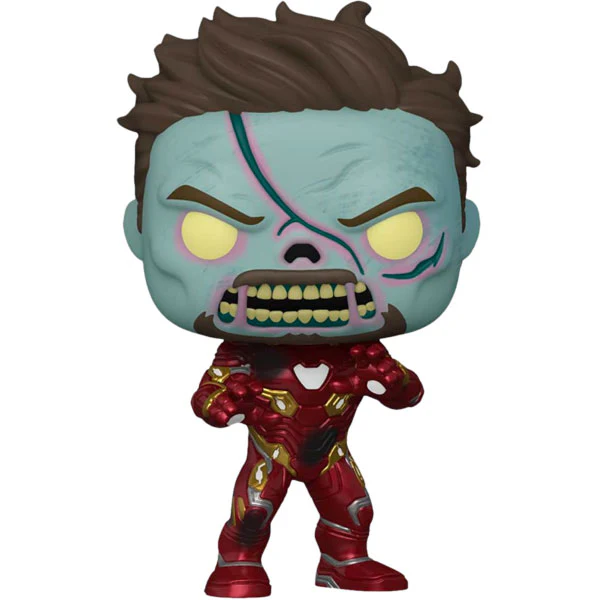 What If - Zombie Iron Man Glow US Exclusive Pop! Vinyl - Image 3