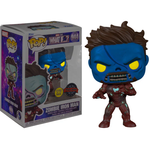 What If - Zombie Iron Man Glow US Exclusive Pop! Vinyl - Image 5