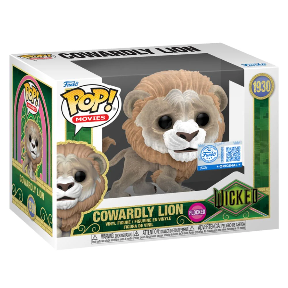 Wicked: For Good (2025) - Cowardly Lion Flocked US Exclusive Pop! Vinyl - Image 2