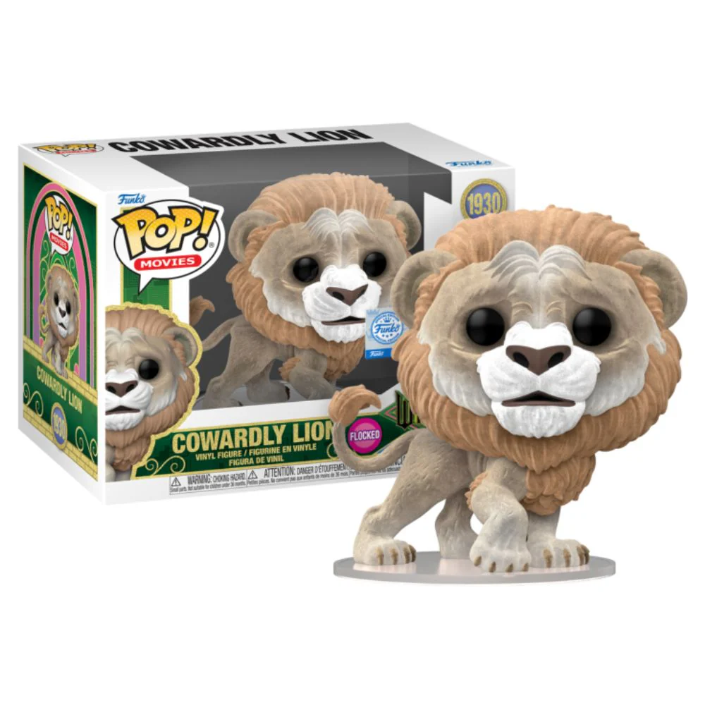 Wicked: For Good (2025) - Cowardly Lion Flocked US Exclusive Pop! Vinyl - Image 3
