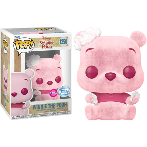 Winnie the Pooh - Cherry Blossom Winnie the Pooh Flocked US Exclusive Pop! Vinyl - Image 3
